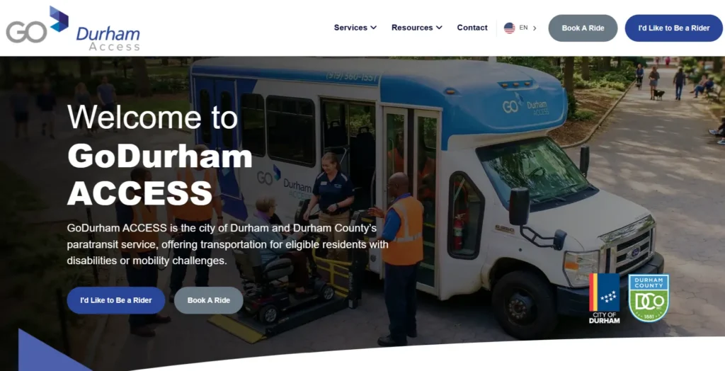 New Go Durham ACCESS Website